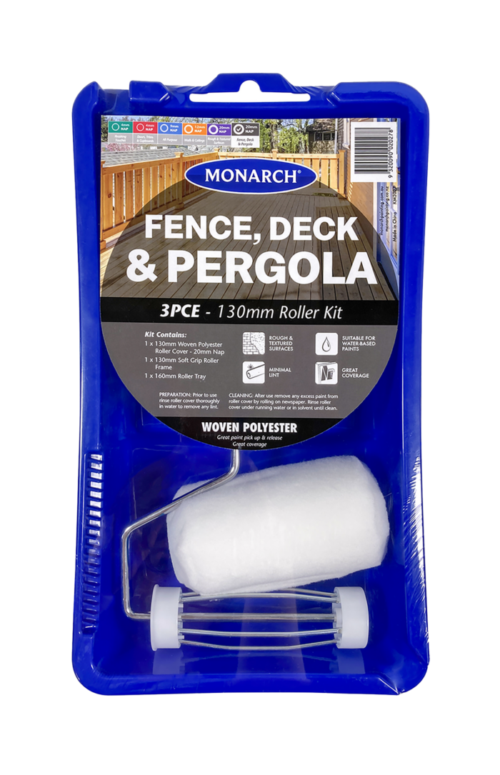 Monarch_3PCE_Fence Deck Pergola_130mm Roller Kit