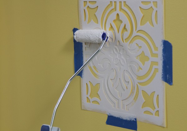 STEP 5: Stencilling your wall