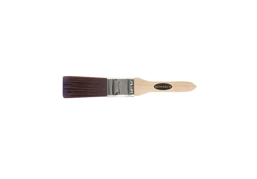 Wooden Paint Brushes for Walls | 5X Synthetic Bristle Paint Brushes for  Painting