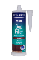 The Monarch Mini Gap Filler is a flexible, multi-purpose acrylic sealant designed to fill small gaps and joins where colour matching is required. When used with a Monarch Mini Compact Caulking Gun, you will be able to access tight spaces where traditional caulking cartridges cannot. It is perfect for small projects where a full-size cartridge is not required resulting in less waste. Available in black, brown and cream.