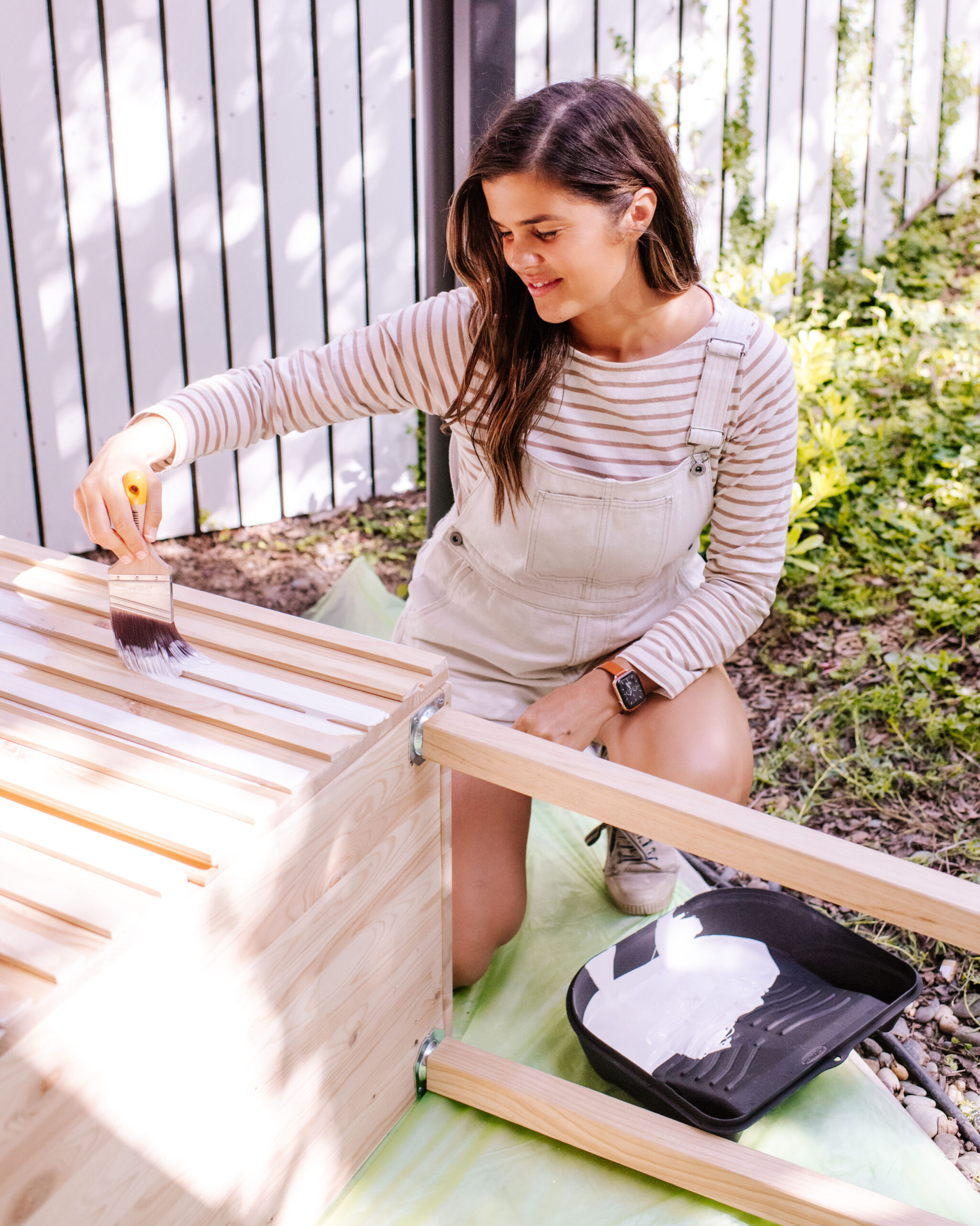 How to upcycle a tall bar cabinet with Geneva Vanderzeil