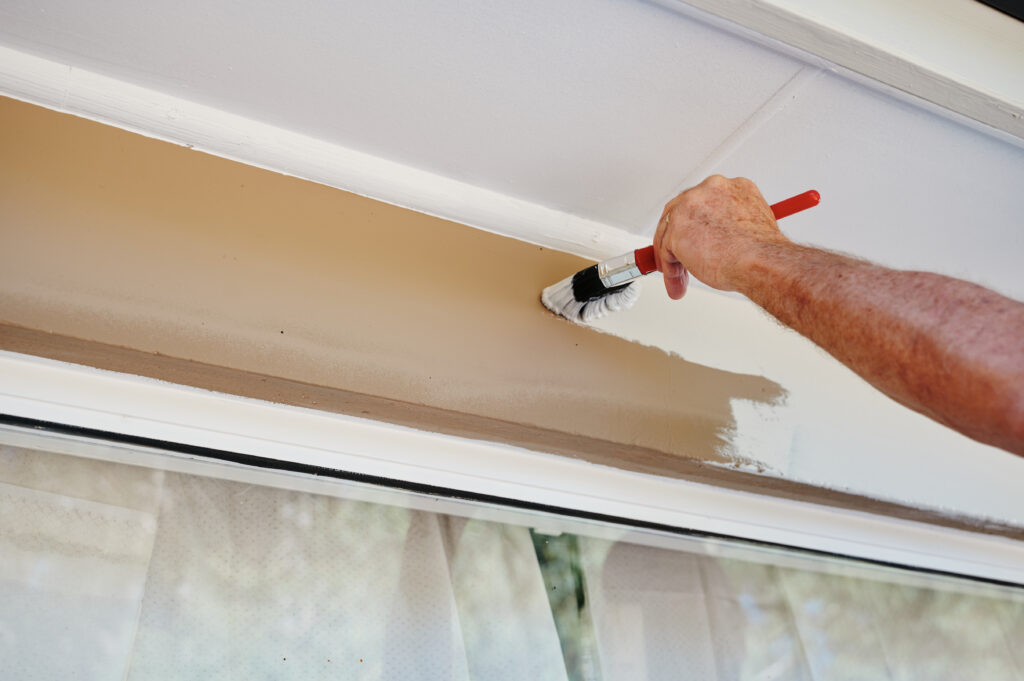 Using Monarch Paint brush to Paint an Exterior Wall