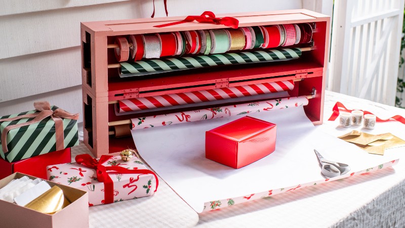 Create Your Own Christmas Present Wrapping Station